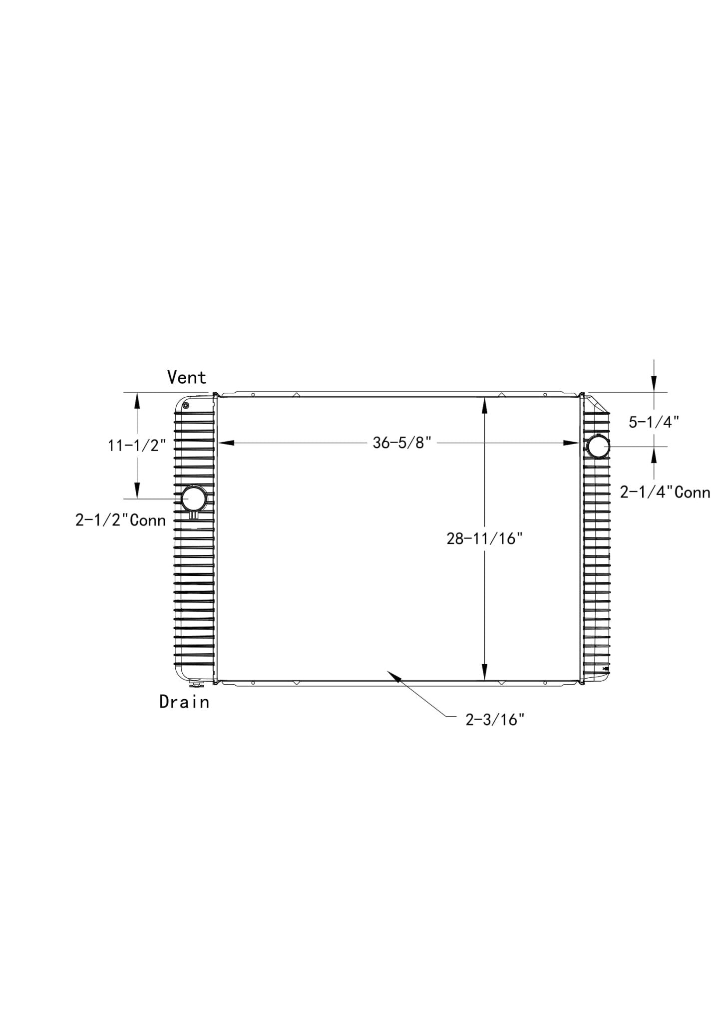 International 4300 Radiator 603355 Radiator Supply House