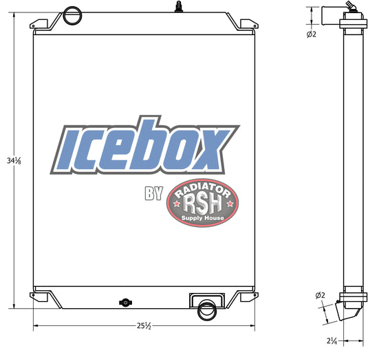 800033 Radiator Ford C, CF7000, 8000 Radiator # 600065 – Radiator Supply House
