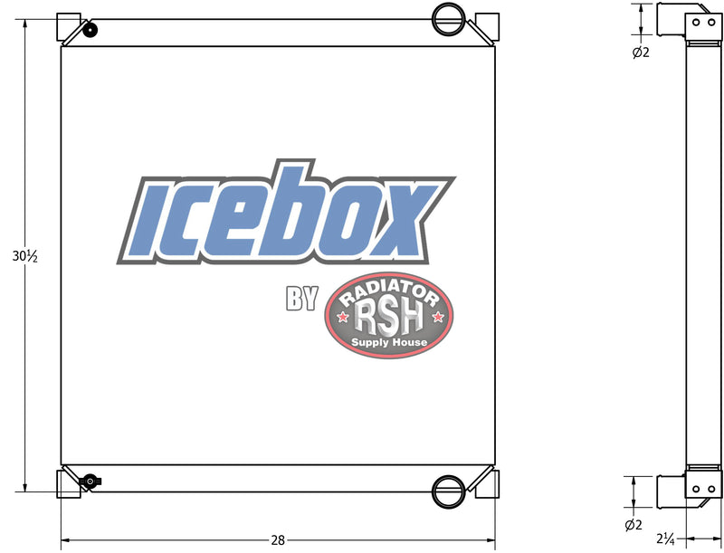 Load image into Gallery viewer, Ford B500, B600, B700, B800, F600, Radiator # 600100

