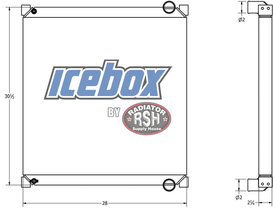 Ford B500, B600, B700, B800, F600, Radiator