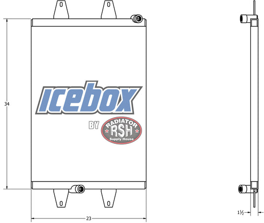 Ford Dump Truck Oil Cooler