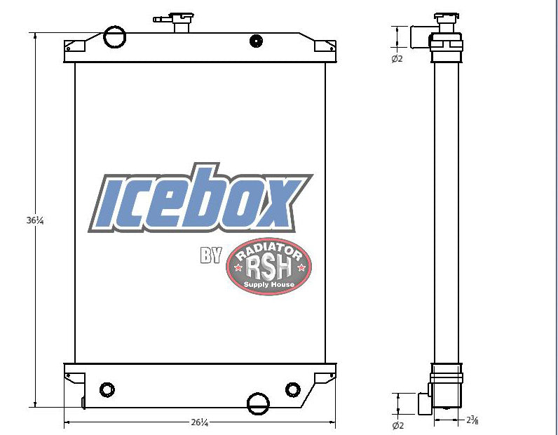 Load image into Gallery viewer, Ford C, CF7000, 8000 Radiator # 600183
