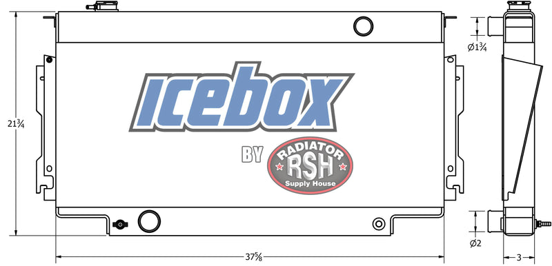 Load image into Gallery viewer, Ford Diesel P/U Radiator # 600193
