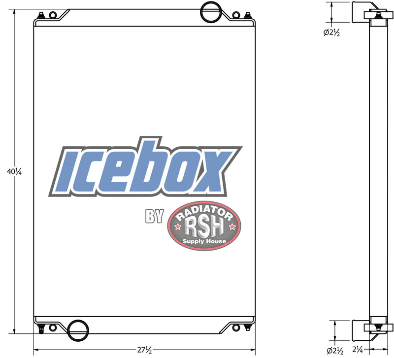 Load image into Gallery viewer, Freightliner FLD, Century, Business Class Radiator # 601024
