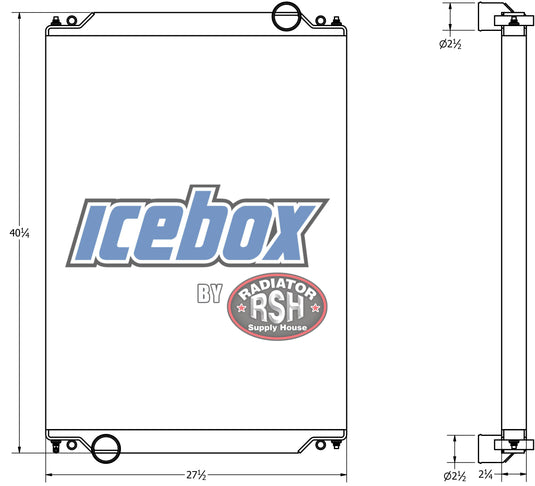 Freightliner FLD, Century, Business Class Radiator