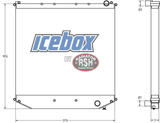 Freightliner M2, LT7500, 8500 Radiator