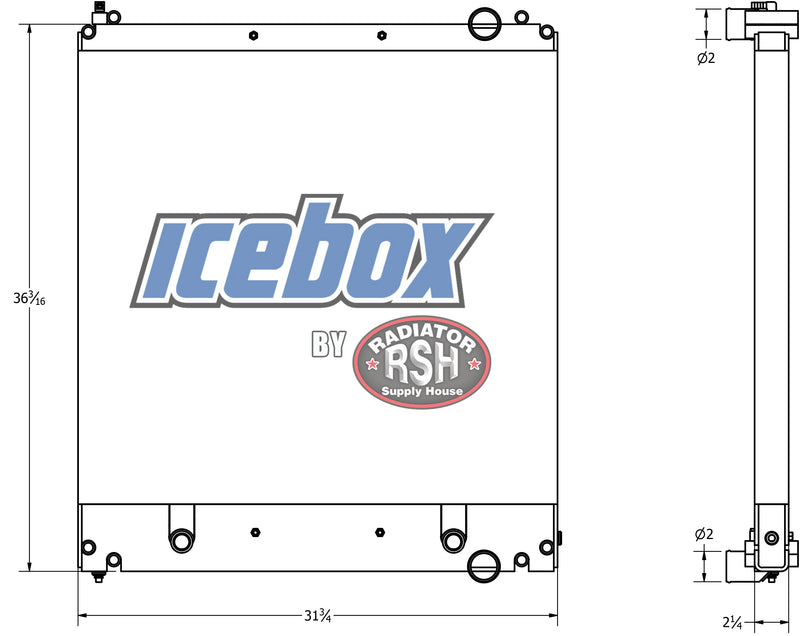 Load image into Gallery viewer, Freightliner Radiator # 601127
