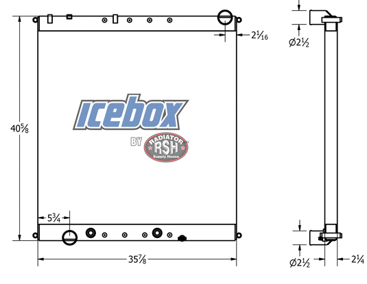 601592 Radiator Freightliner Radiator # 601221 – Radiator Supply House