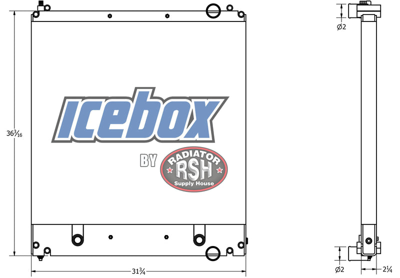 Load image into Gallery viewer, Freightliner M-2 Radiator # 601223
