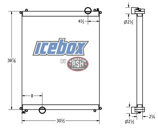 601155 Radiator Freightliner Radiator # 601255 – Radiator Supply House