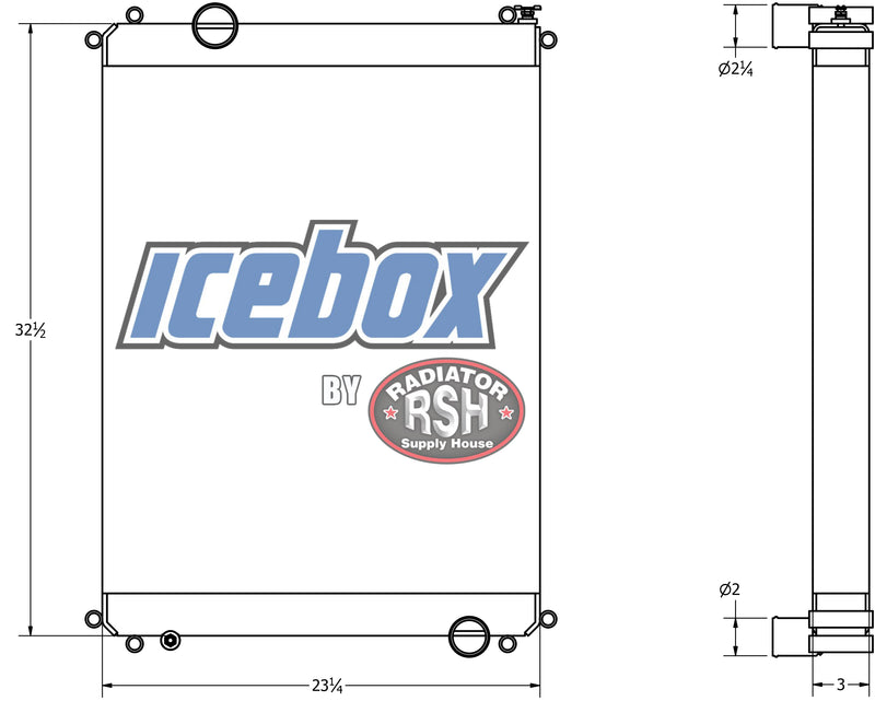 Load image into Gallery viewer, Freightliner FL50-Fl90 Radiator # 601415
