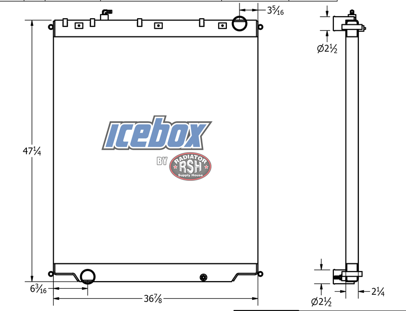 Load image into Gallery viewer, Freightliner Radiator # 601559
