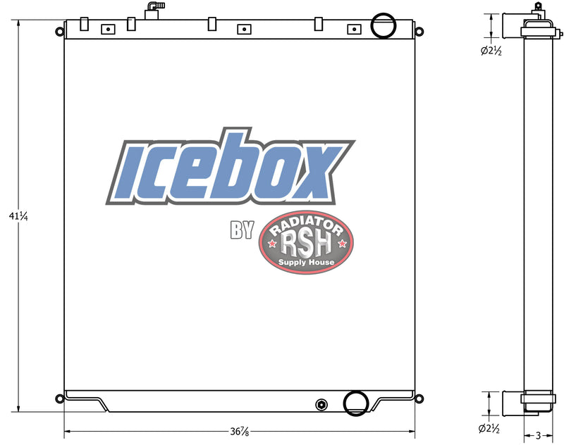 Load image into Gallery viewer, Freightliner Truck Radiator # 601622
