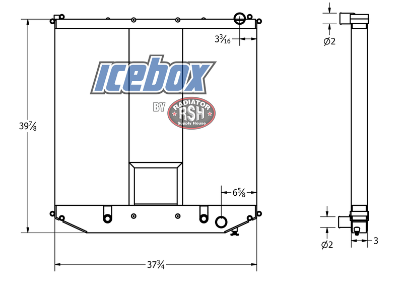 Load image into Gallery viewer, Freightliner Radiator # 601993
