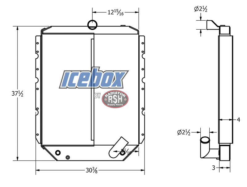 Load image into Gallery viewer, International 4700 Radiator # 603032
