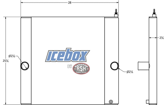 International 4300, 4400, 4700 Radiator