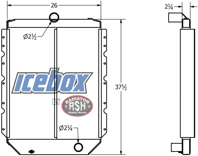 Load image into Gallery viewer, International 4900 Series, UPS Trucks Radiator # 603248
