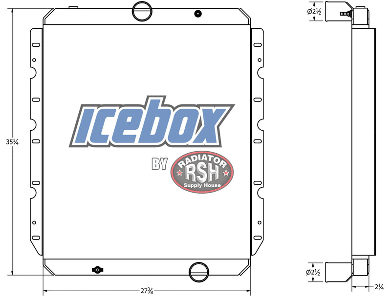 Load image into Gallery viewer, International 1600, S2100 Radiator # 603471
