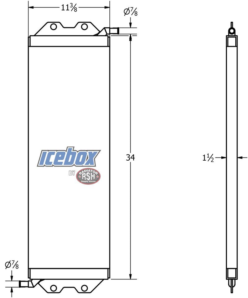 Load image into Gallery viewer, International 4300 Radiator # 603566
