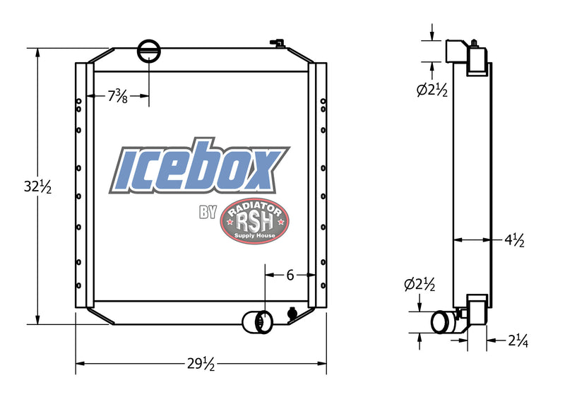 Load image into Gallery viewer, International Loadstar S1850 Radiator # 603954
