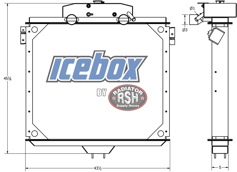 Load image into Gallery viewer, Kenworth W-900 A/B Radiator # 604015
