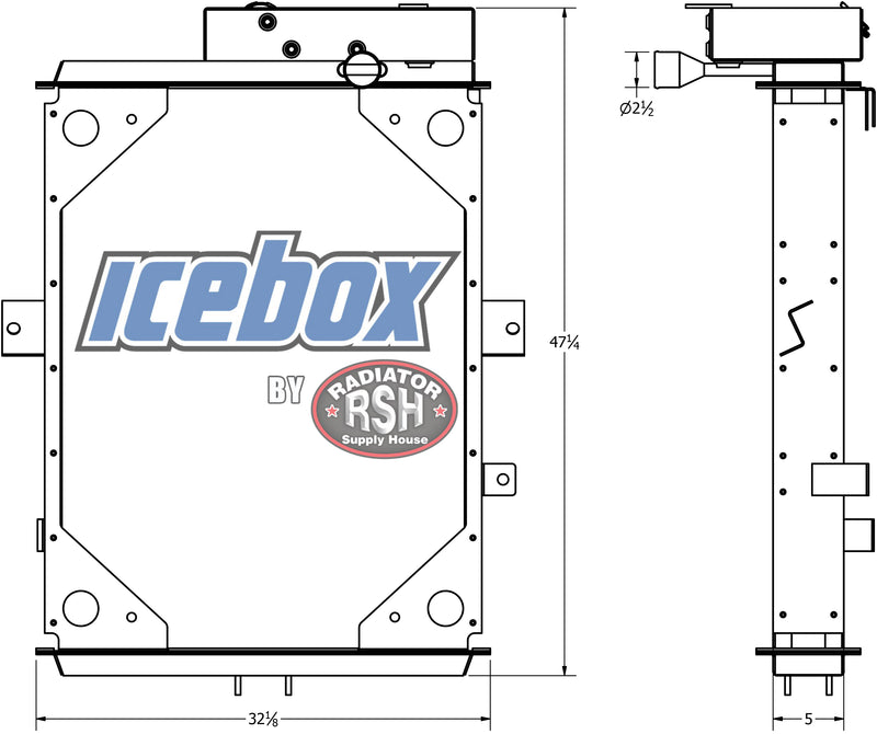 Load image into Gallery viewer, Kenworth K100 Radiator # 604035
