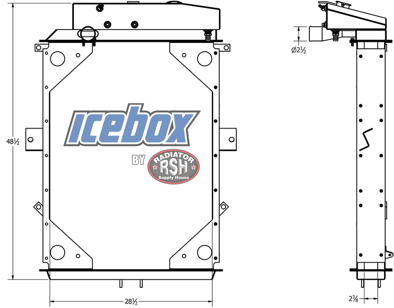 Load image into Gallery viewer, Kenworth W900L Radiator # 604038
