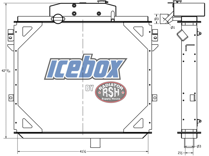 Load image into Gallery viewer, Kenworth C500 Radiator # 604060
