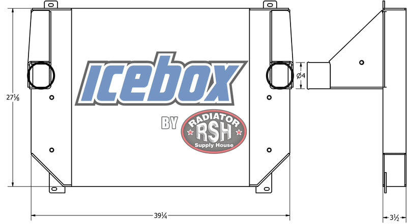 Load image into Gallery viewer, Kenworth W900L Charge Air Cooler # 604071

