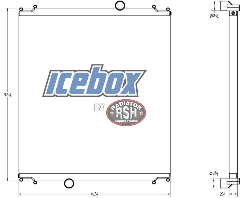 Load image into Gallery viewer, Kenworth T-800W Radiator # 604083
