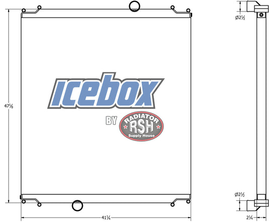 Kenworth T-800W Radiator