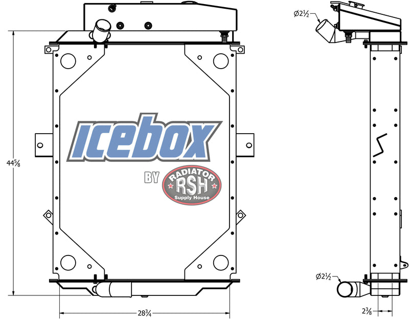 Load image into Gallery viewer, Kenworth T-600 / T-800 Radiator # 604092
