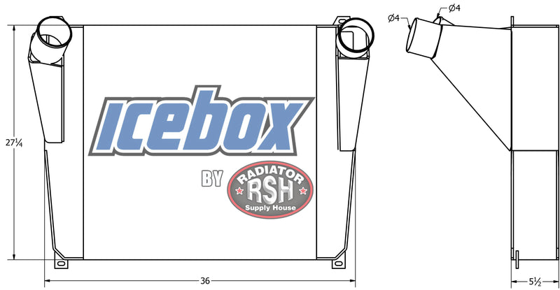 Load image into Gallery viewer, Kenworth Charge Air Cooler # 604263
