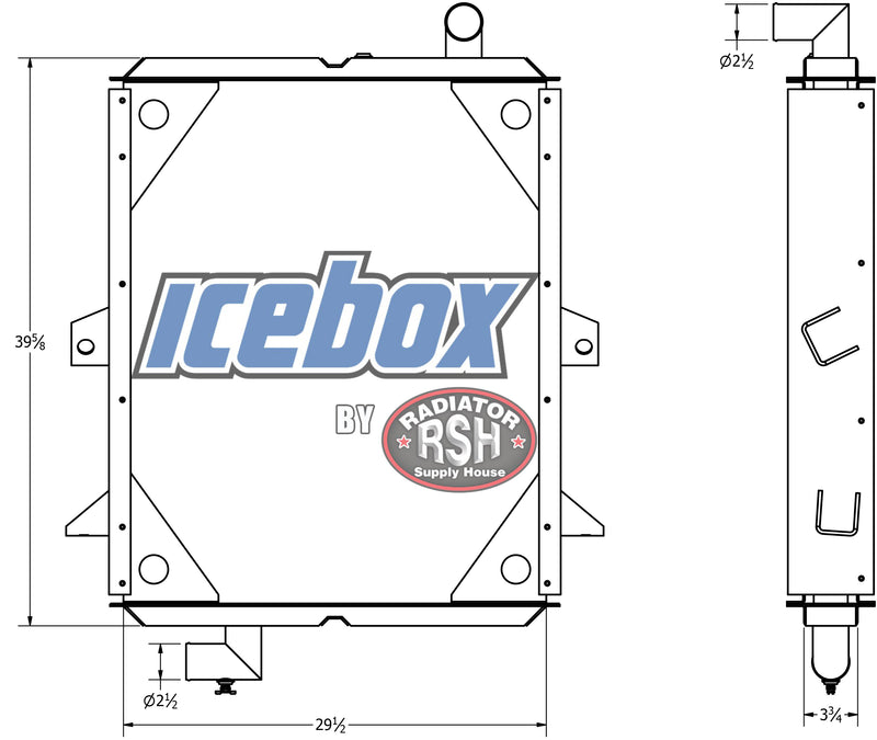 Load image into Gallery viewer, Peterbilt 320 Radiator # 606008
