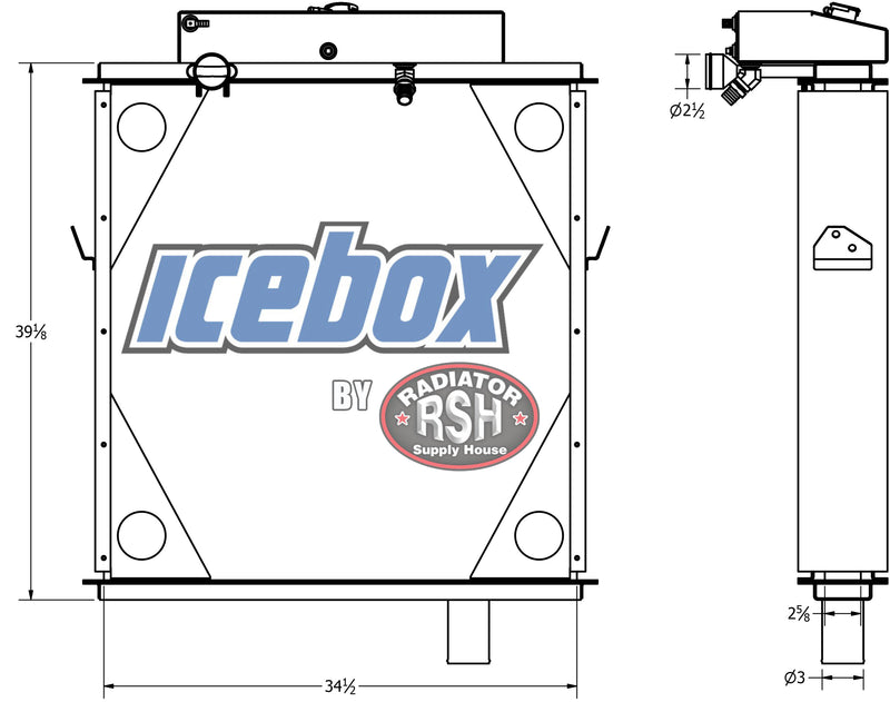 Load image into Gallery viewer, Peterbilt Radiator # 606034
