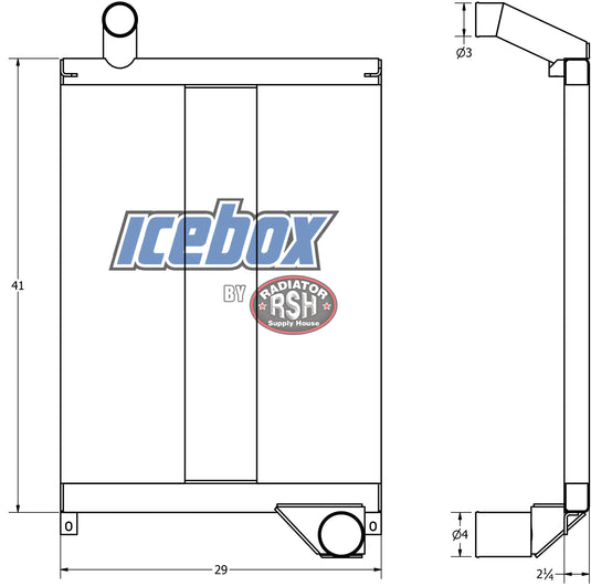 Peterbilt 05-18005, 1E3543, 4401-3805 Charge Air Cooler