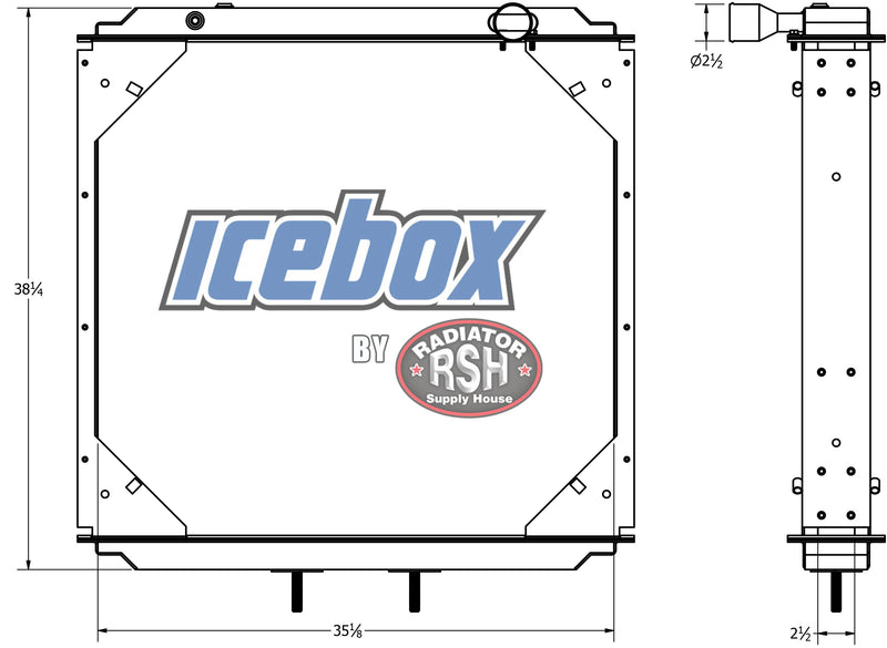 Load image into Gallery viewer, Western Star Radiator # 608003

