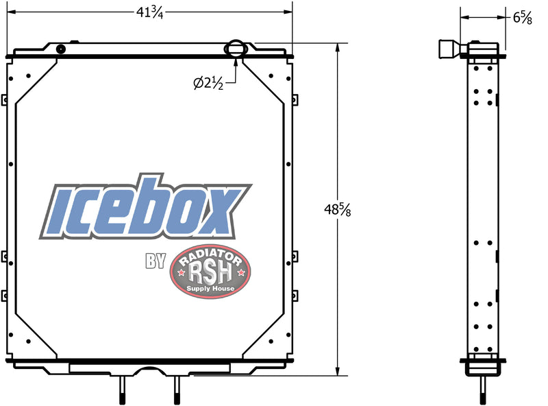 Load image into Gallery viewer, Western Star 4900FA Radiator # 608040
