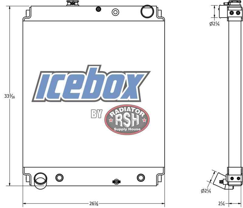 Load image into Gallery viewer, Hino 238, 258, 268, 338 Radiator # 609626
