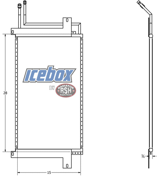 Prevost Xl Radiator Prevost Bus AC Condenser # 740970 – Radiator Supply House