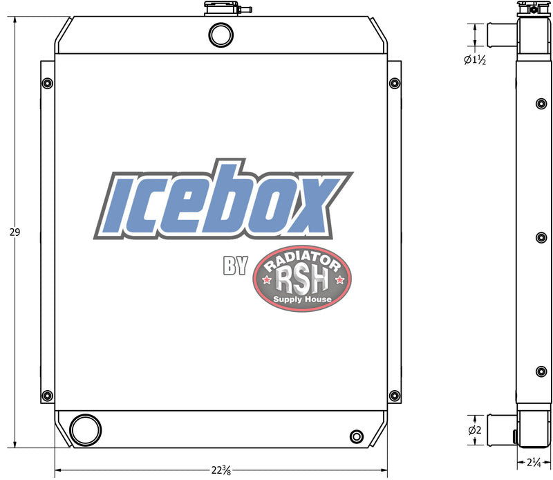 Load image into Gallery viewer, Oxbo Coffee Harvester Radiator # 820014
