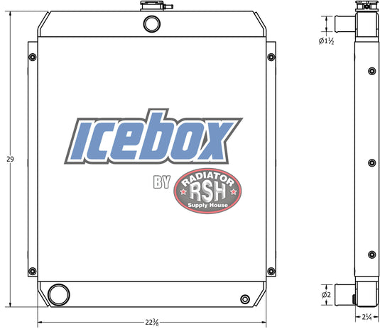 Oxbo Coffee Harvester Radiator