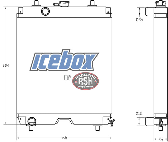 Kubota L3800D Radiator