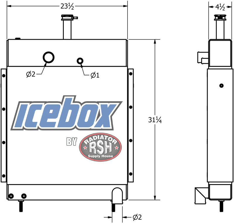 Load image into Gallery viewer, Steiger Bearcat 2 Radiator # 820064
