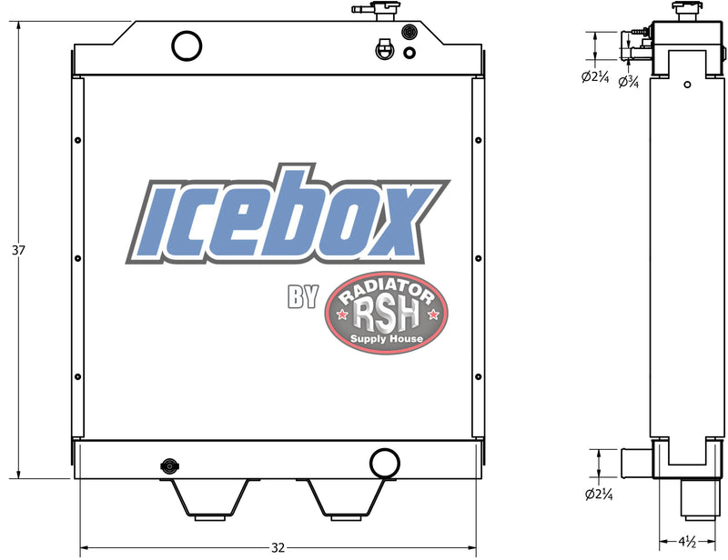 Load image into Gallery viewer, Versatile 280 Tractor Radiator # 820219
