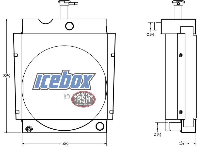 Load image into Gallery viewer, White 2-44FL Tractor Radiator # 820225
