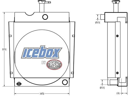 White 2-44FL Tractor Radiator