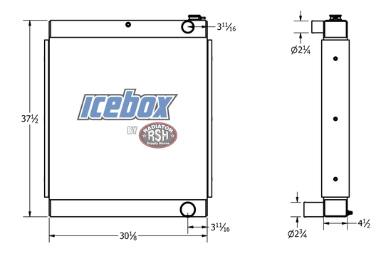 Versatile 835V, 855V, 875V, 895V, 945V, Radiator