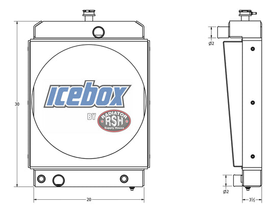 White 2-105 Radiator
