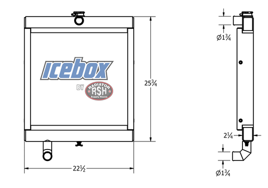 Leroi 185, C-91 Radiator # 840150 – Radiator Supply House